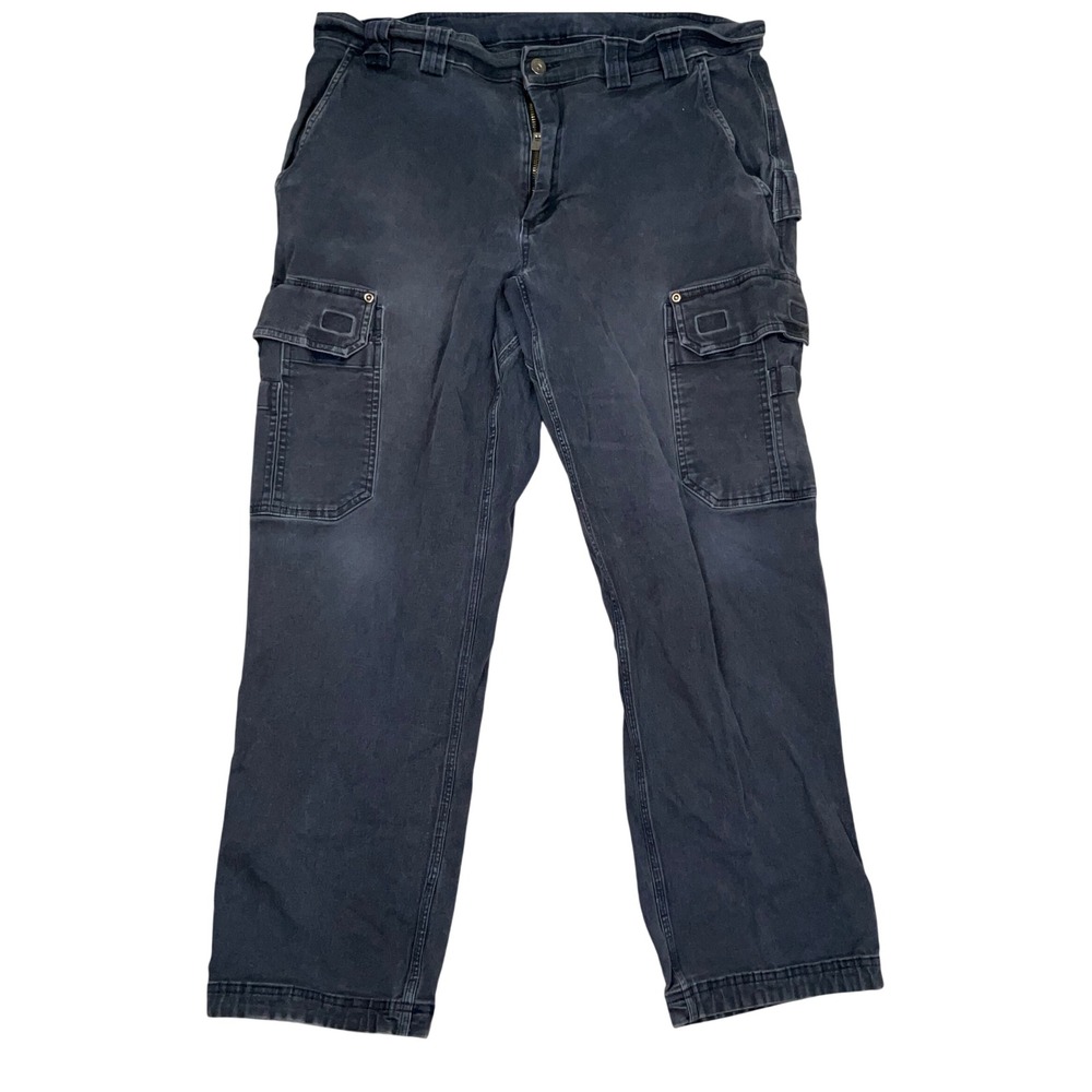 Duluth Trading Co Cargo Pants Mens 38x30 Blue Relaxed Fit Workwear